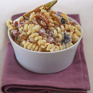 PIÙ FICHI – FUSILLI CON PANNA SCALOGNO FICHI PROSCIUTTO COTTO NOCI - 1436