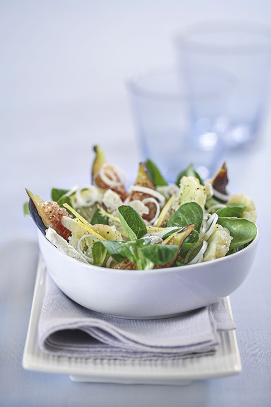 PIÙ FICHI – INSALATA DI SONGINO PORRI LIMONE FETA FICHI CAVOLFIORI - 1452