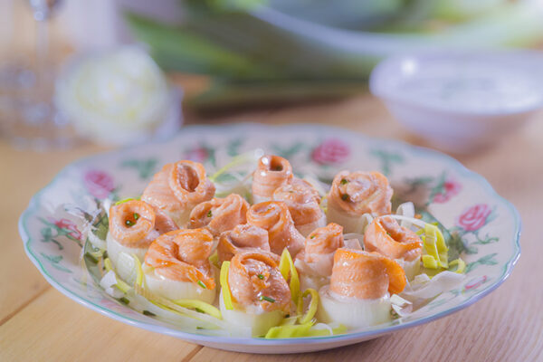 ROSE DI SALMONE CON IL PORRO - GT6J1611