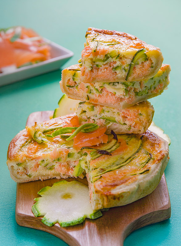 MINI QUICHE CON ZUCCHINE E SALMONE - GT6J2498