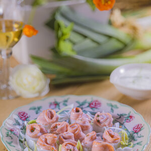 ROSE DI SALMONE CON IL PORRO - GT6J1608