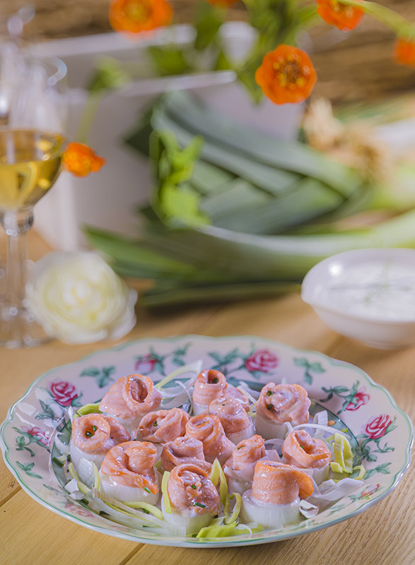 ROSE DI SALMONE CON IL PORRO - GT6J1608