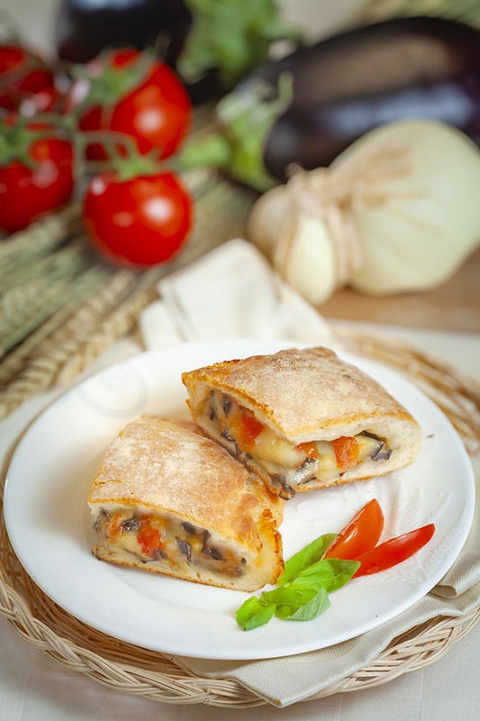 SCHIACCIATA DI MELANZANE E CACIOCAVALLO - 2620