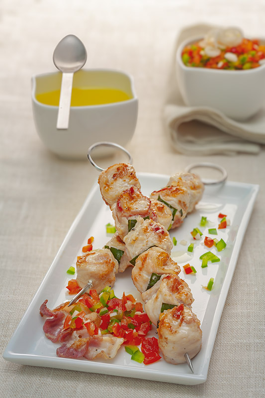 SPIEDINI DI TACCHINO AL BACON - 1087
