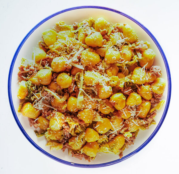 GNOCCHI DI PATATE CON SALSICCIA E CARNE DI MAIALE - 7229