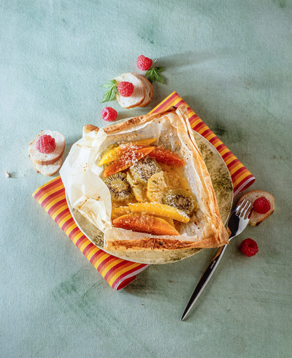 CUCINA AL CARTOCCIO - CARTOCCIO DOLCE DI FRUTTA AL COCCO - 3139