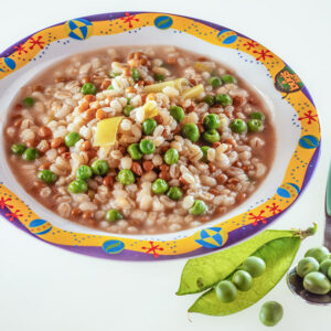 MINESTRA DI ORZO PORRI PISELLI LENTICCHIE - 6239
