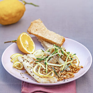 FILETTO DI MERLUZZO LIMONE ANICE KAMUT ZUCCHINE - 1638