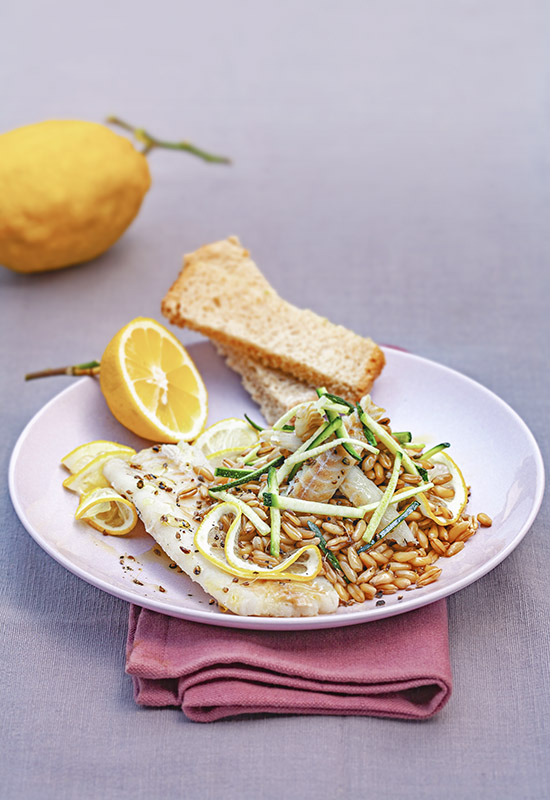 FILETTO DI MERLUZZO LIMONE ANICE KAMUT ZUCCHINE - 1638