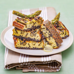 CLAFOUTIS CON PANNA RISO VENERE  TACCOLE  ASPARAGI PORRI - 1652