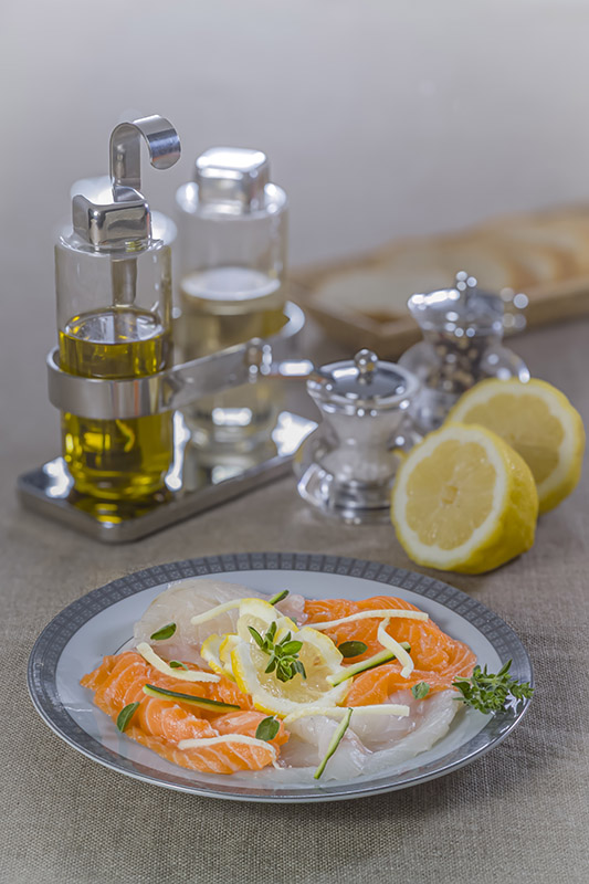 CARPACCIO DI SALMONE PESCE SPADA E LUCCIO - GT6J2105