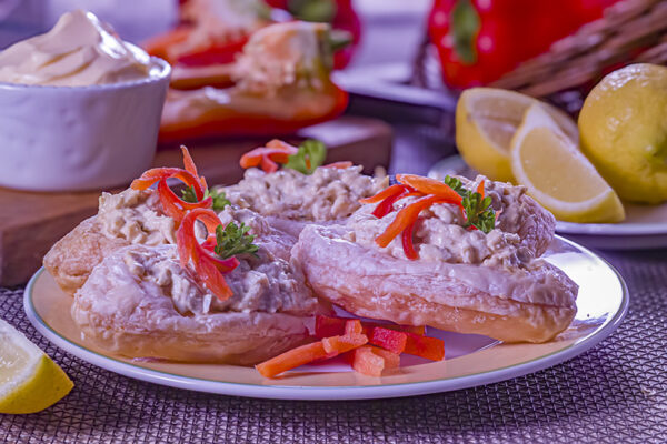 BARCHETTE CON POLLO ALLA MAIONESE - GT6J0745