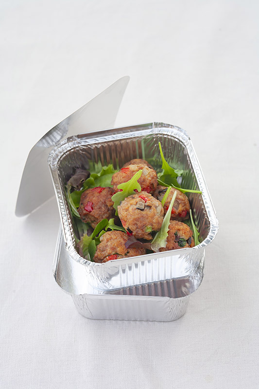 POLPETTE ALLE VERDURE CON MELANZANE PEPERONI CIPOLLOTTO ERBE - 0708