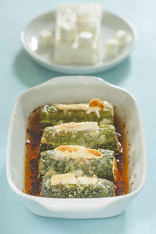 KOLOKITHAKIA ME SKORDO - ZUCCHINE RIPIENE ALL'AGLIO - 6933