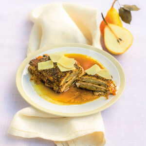 SANDWICH DI LONZA DI MAIALE SPEZIATA CON PERE E PARMIGIANO REGGIANO - 9790