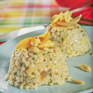 ORZOTTO CON SCALOGNI PATATE E MANDORLE - S12404138