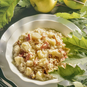 RISOTTO IN SALSA DI MELE E FORMAGGIO - GR2639 - 4279