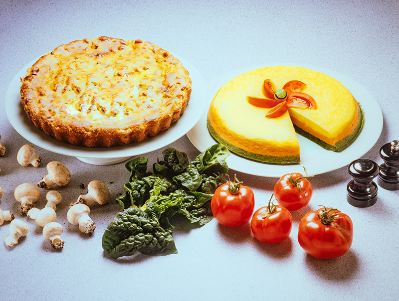 SFORMATO DI FRITTATA TRICOLORE, SFORMATO DI FUNGHI - S75880 - 9565 - immagine 1