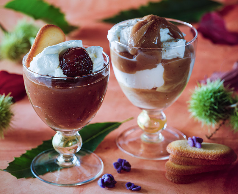 COPPE DI PANNA E CREMA DI MARRONI - 7141 - immagine 1