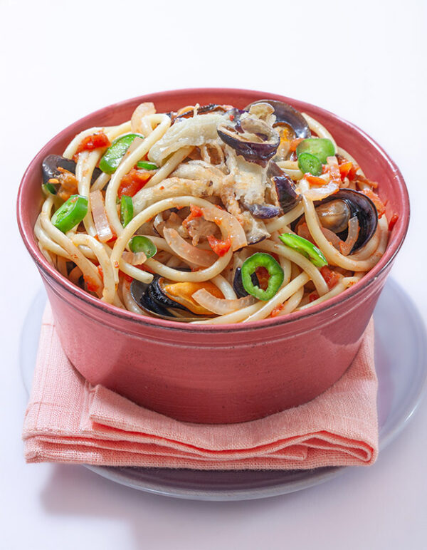 PERCIATELLI ALLE COZZE E MELANZANE - 3384