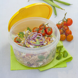 BULGUR CON SONGINO POMODORI FAGIOLINI CIPOLLE ROSSE UOVA SODE - 0687