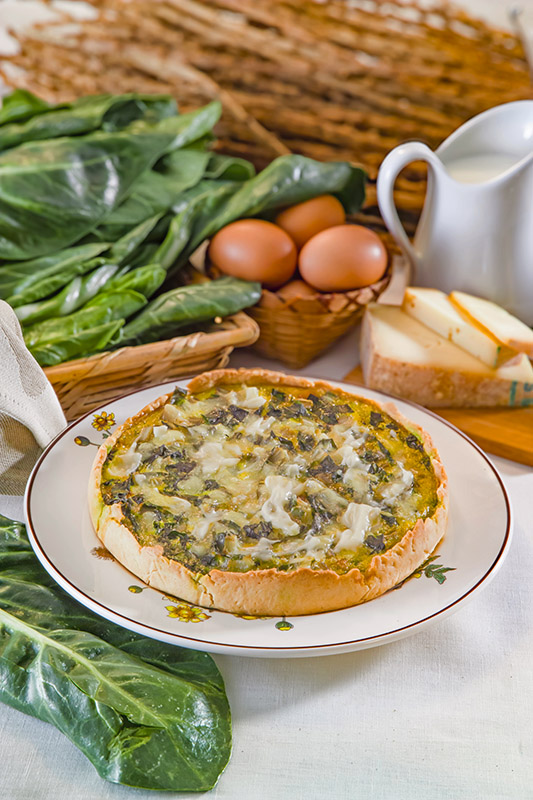 CROSTATA DI COSTE E FORMAGGIO - K4775
