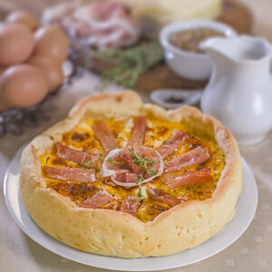 QUICHE AL PROSCIUTTO CRUDO E FORMAGGIO - K5067