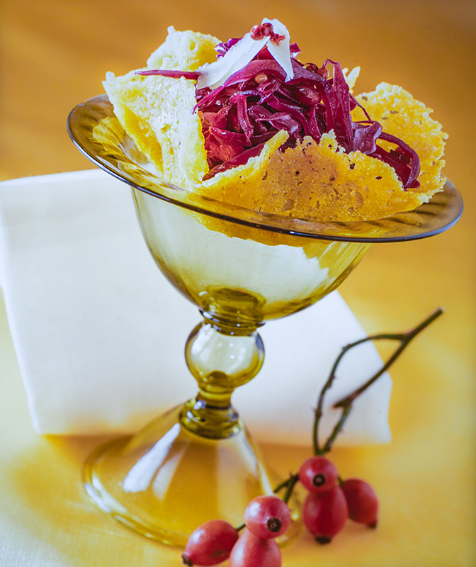 COPPE DI ASIAGO FRITTO CON CAVOLO ROSSO - 6500 - immagine 1