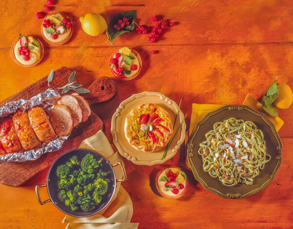 MENÙ CON TAGLIATELLE, POLPETTONE E TORTINO - 6845