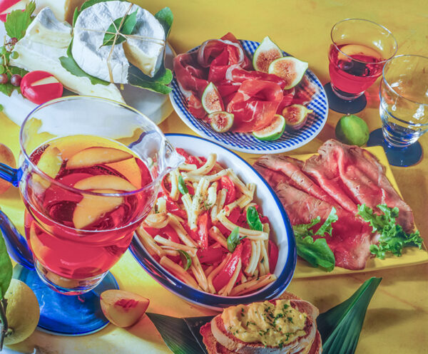 PROSCIUTTO E FICHI, TARTINE AL FORMAGGIO, ROAST BEEF, CASARECCE AL POMODORO, SANGRIA - 6942