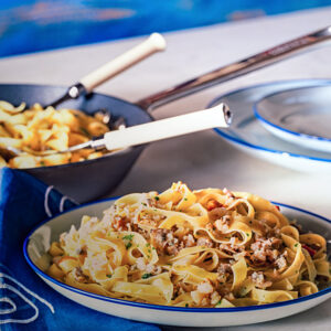 TAGLIATELLE CON VOGOLETTE E PREZZEMOLO - 6957