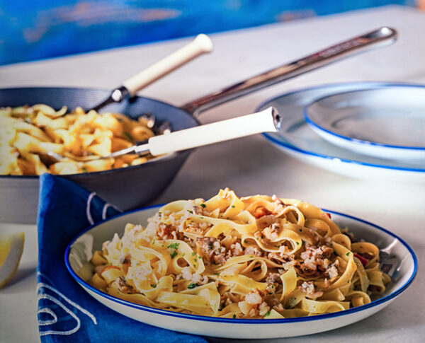 TAGLIATELLE CON VOGOLETTE E PREZZEMOLO - 6957