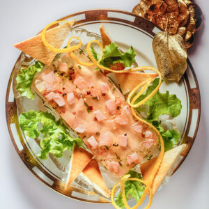 ASPIC DI NATALE CON ARANCE E SALMONE - 7041