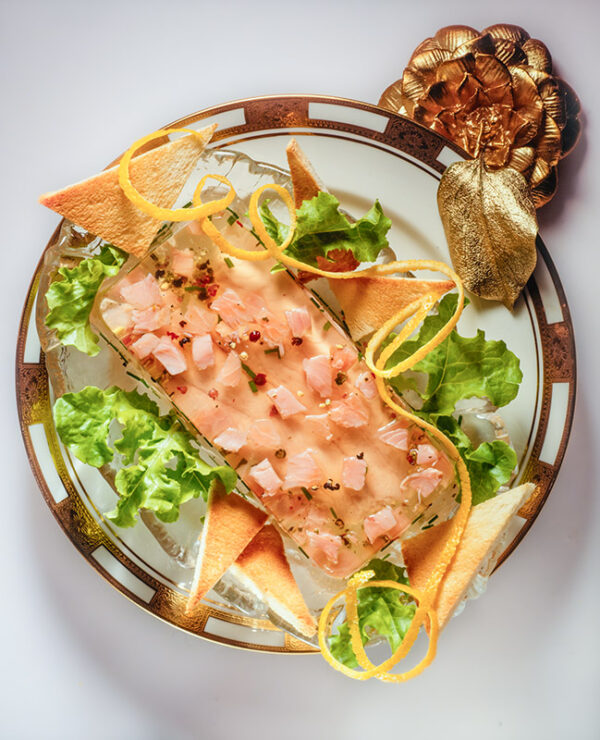 ASPIC DI NATALE CON ARANCE E SALMONE - 7041