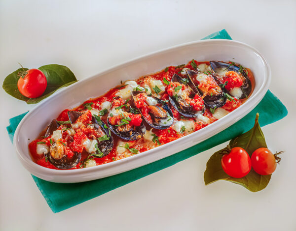 COZZE CON POMODORO E MOZZARELLA - 7069