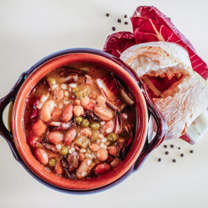 MINESTRONE CON RADICCHIO E FAGIOLI - 7084