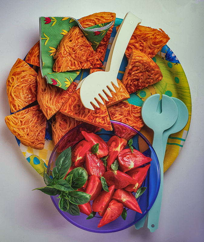 FRITTATA DI SPAGHETTI AL POMODORO - 7092 - immagine 1