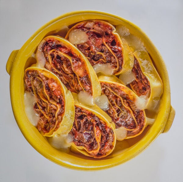 PASTA ARROTOLATA CON RADICCHIO E MOZZARELLA - 7185