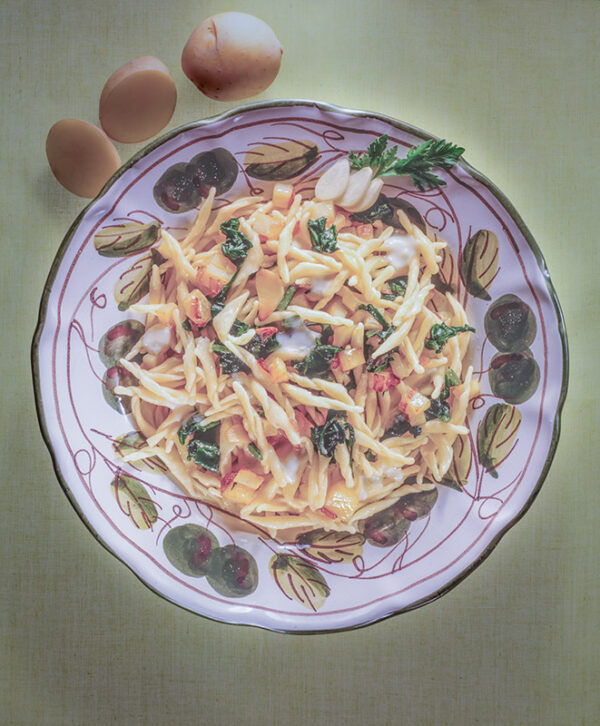 TROFIE CON CIMEDI RAPA, PATATE E SCAMORZA AFFUMICATA - 7213