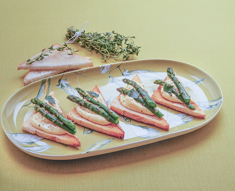 CANAPÈ CON MAIONESE E ASPARAGI - 7279 - immagine 1