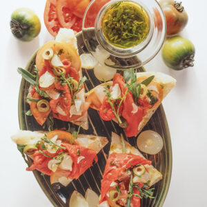 PANE ARABO CON PEPERONE POMODORO E CIPOLLINE - 7330