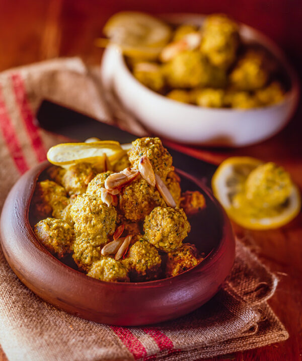 POLPETTE DI AGNELLO CON UOVA LIMONE E CURCUMA - 7990