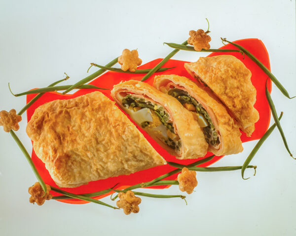 STRUDEL SALATO CON FAGIOLINI E UOVA - 9793