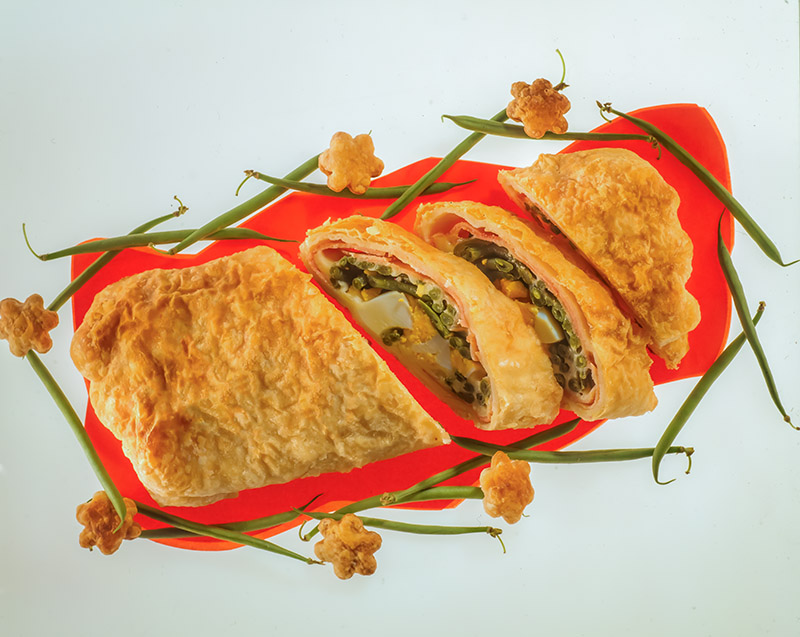 STRUDEL SALATO CON FAGIOLINI E UOVA - 9793 - immagine 1