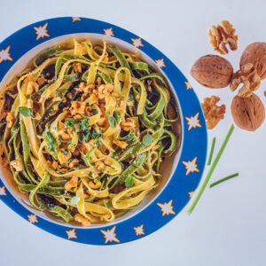 TAGLIATELLE PAGLIA E FIENO CON NOCI E MAGGIORANA - 1830