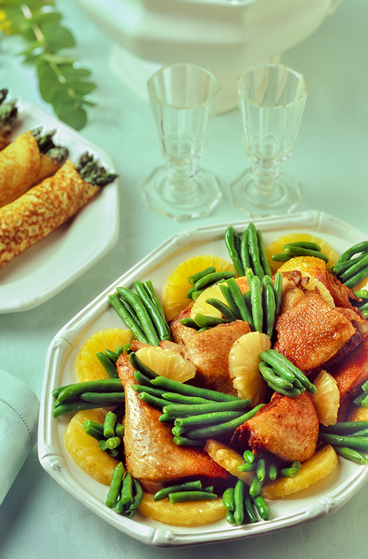 POLLO ALL'ANANAS E FAGIOLINI - 5581