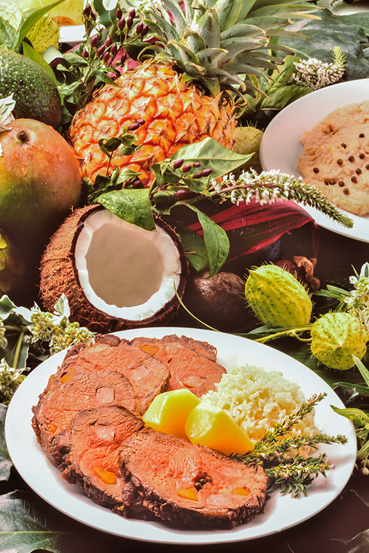 ARROSTO DI MANZO CON MANGO COCCO E ANANAS - 5596