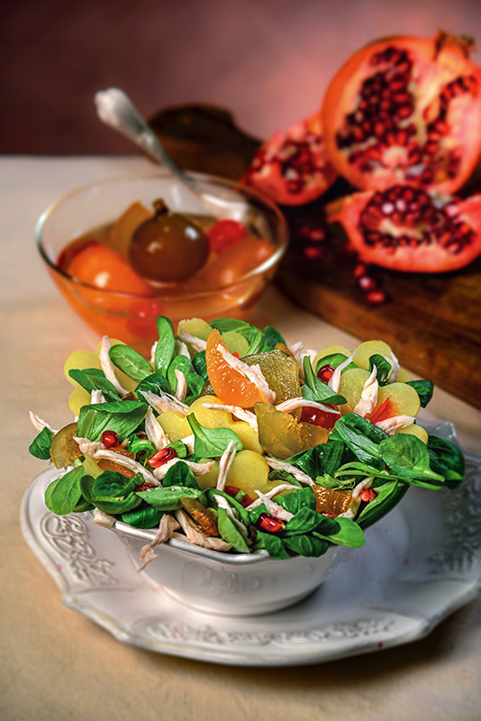 INSALATA DI POLLO CON MOSTARDA E MELAGRANA - 2694