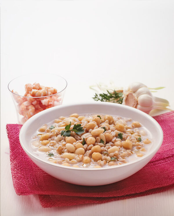 ORZO CON CECI E GAMBERETTI - 8074