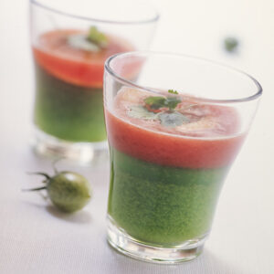 SUCCO DI POMODORO E POMODORI VERDI AL BASILICO - 8099